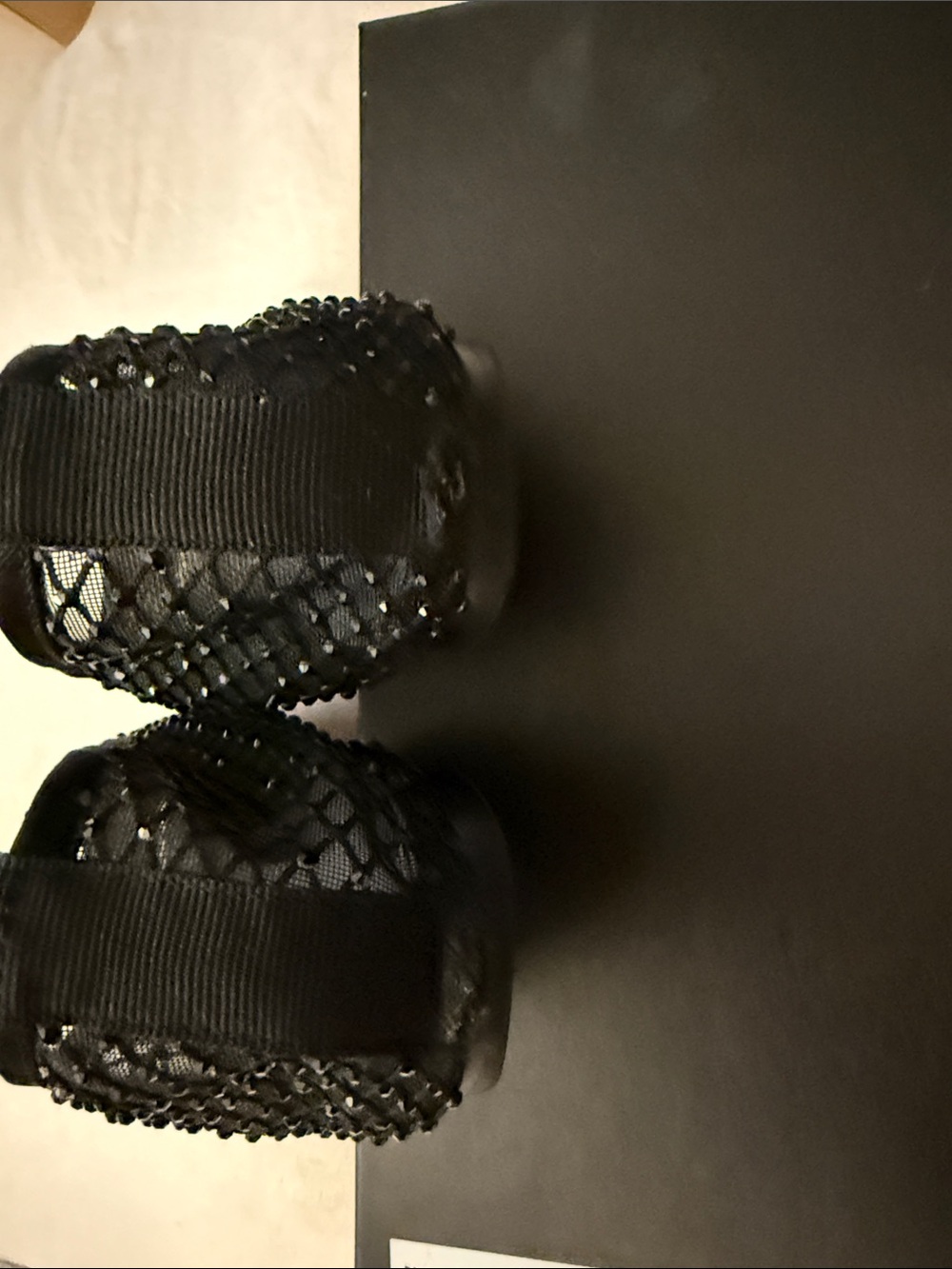 J. Crew Black Mesh Beaded Ballet Flats - Picture 5 of 9